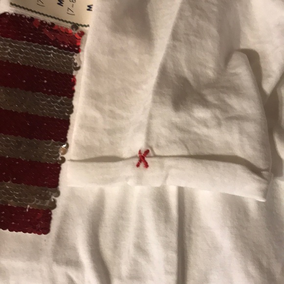 Girls patriotic tee with reversible sequin message - Picture 5 of 7